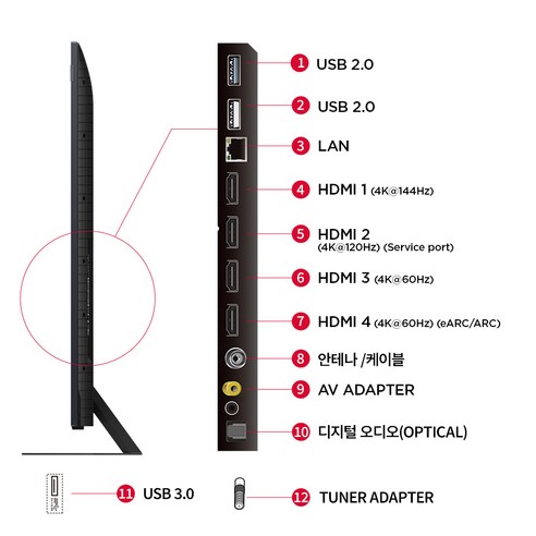 TCL 4K UHD QD-Mini LED TV, 191cm(76인치), 75C855, 스탠드형, 방문설치