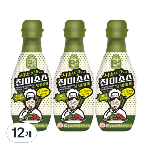 진미 소스 와사비, 300g, 12개