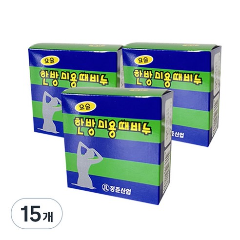 정준산업 요술 한방 미용 때비누, 85g, 15개