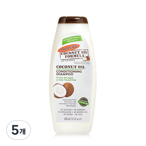 팔머즈 코코넛 오일 컨디셔닝 샴푸, 400ml, 5개