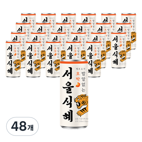 클룹 서울식혜 제로 호박, 48개, 238ml