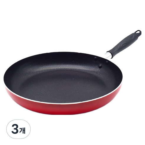 유진 토스코 4중 코팅 베이직 프라이팬, 32cm, 3개