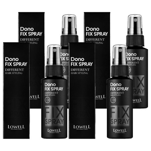 로웰도노 픽스 헤어스프레이, 4개, 60ml