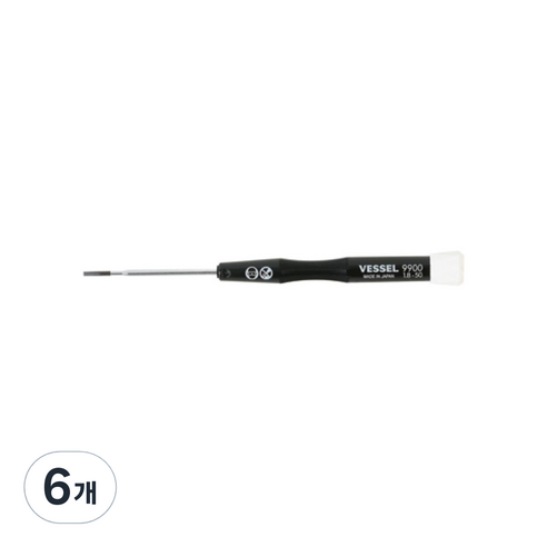 베셀 정밀 일자 드라이버 9900 1.8 x 50, 6개