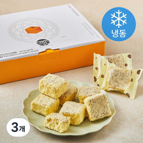 명담 단호박 설기 (냉동), 50g, 20개입, 3개