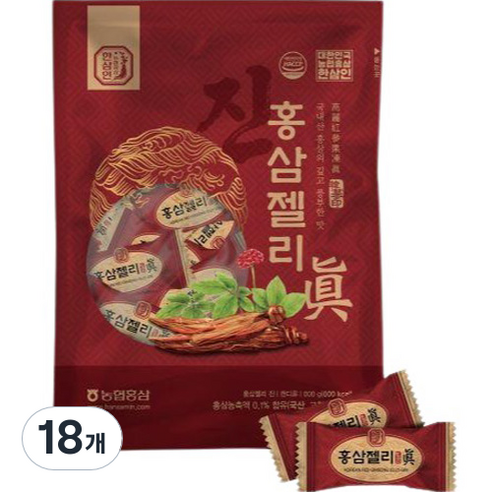 한삼인 홍삼젤리 진, 200g, 18개