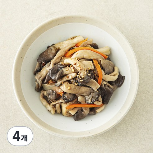 집반찬연구소 느타리버섯볶음, 120g, 4개