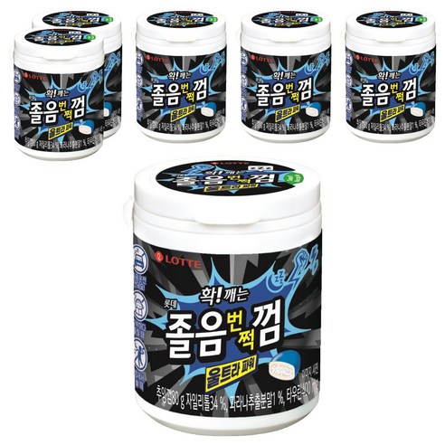 졸음번쩍껌 울트라파워, 80g, 6개