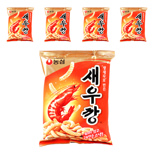 농심 새우깡, 90g, 5개