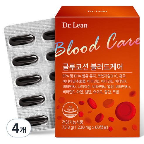 닥터린 글루코션 블러드케어 73.8g, 60정, 4개
