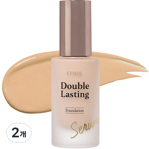 에뛰드 더블래스팅 세럼 스킨 파운데이션 30g, 탠 25N1, 2개