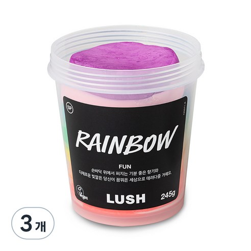 러쉬 레인보우 펀 바스밤, 245g, 3개