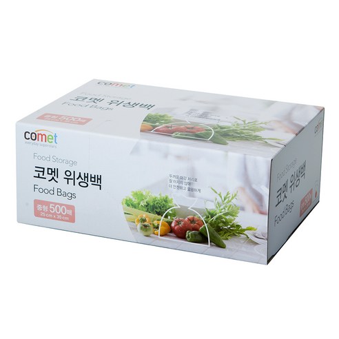 코멧 위생백 중형 25 x 35cm 500매, 1팩 주방용품 Best Top5