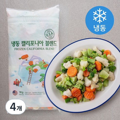 캘리포니아 블렌드 (냉동), 1kg, 4개