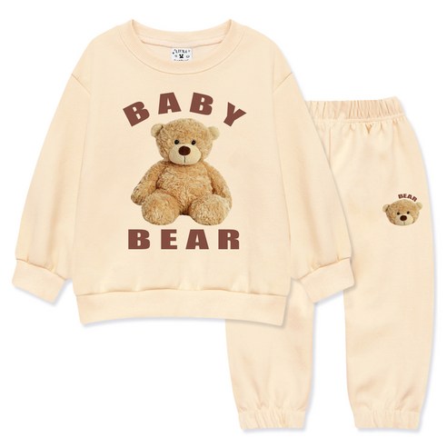 골든래빗 아동용 포토베어 상하 바지세트