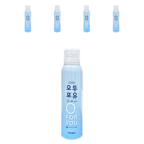오투포유 휴대용 산소캔 220ml, 5개
