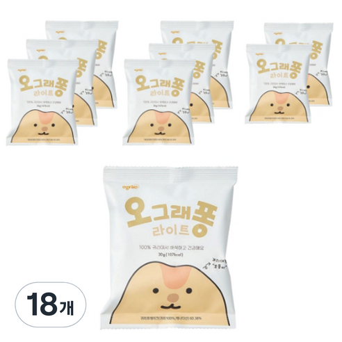 오그래퐁 라이트 시리얼, 30g, 18개
