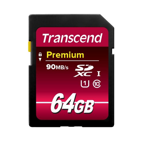 트랜센드 UHS-I SD카드 TS64GSDU1, 64GB, 1개