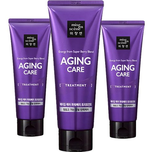미쟝센 에이징케어 파워베리 트리트먼트, 180ml, 3개