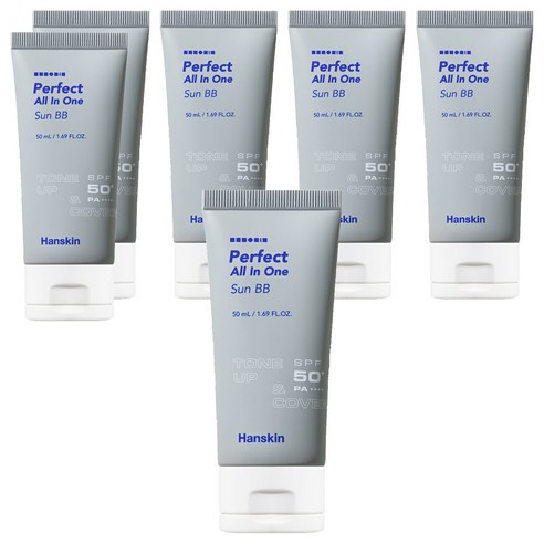 한스킨 퍼펙트 올인원 선 비비크림 50ml, 6개