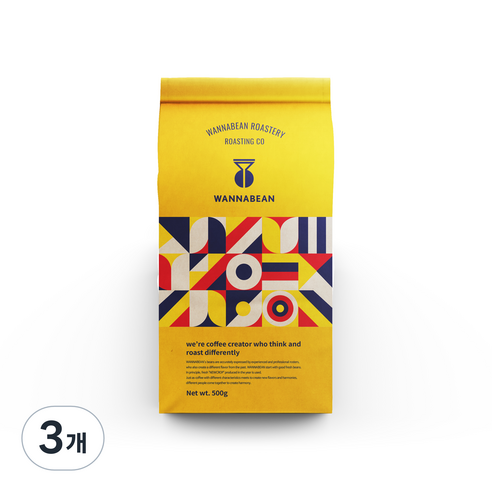 워너빈 과테말라 SHB 원두커피, 핸드드립, 500g, 3개