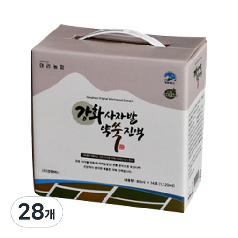 마리농장 강화 사자발 약쑥 진액 건강즙, 28개, 80ml