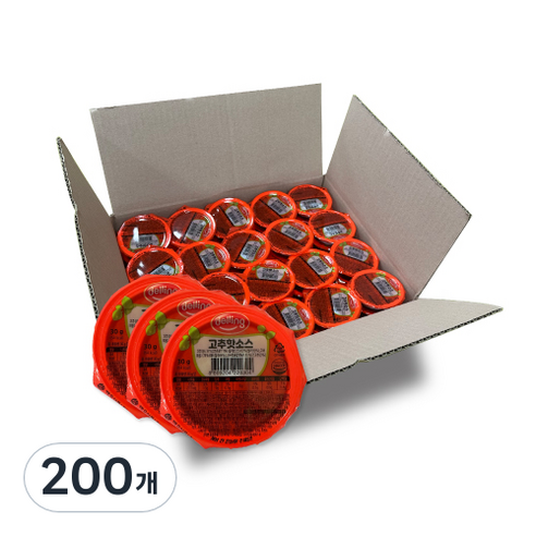 델링 고추핫소스, 30g, 200개