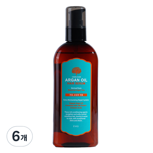 샤샤 아르간 오일 헤어세럼, 200ml, 6개