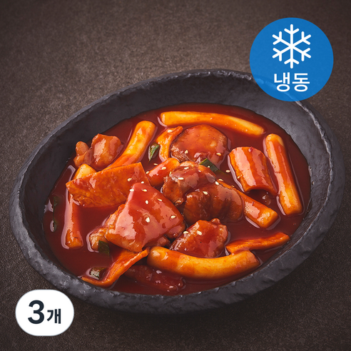 집콕집국 닭떡볶이 (냉동), 250g, 3개