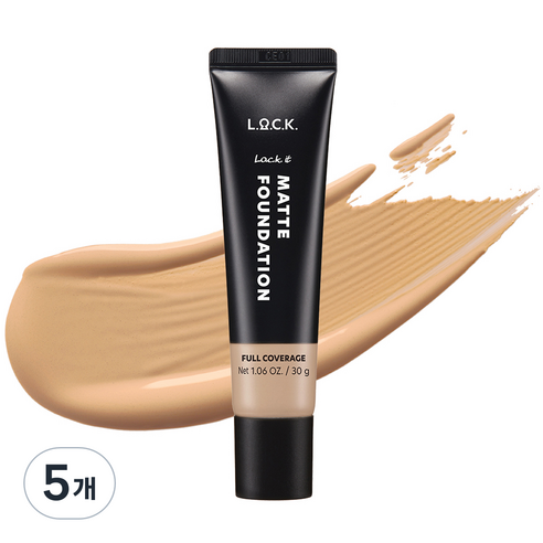 락컬러 락 잇 매트 파운데이션 30g, 5개, 03 내추럴 아이보리