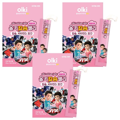 올키 칼슘젤리 복숭아맛 15p