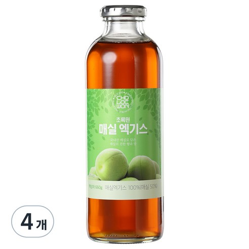 초록원_매실엑기스 660G, 4개