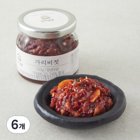 상하농원 가리비젓, 150g, 6개