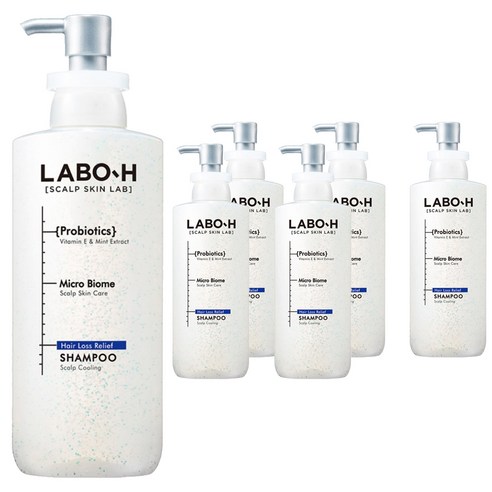 라보에이치 두피쿨링 탈모증상완화 샴푸, 6개, 400ml