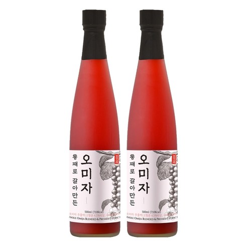 청숨 통째로 갈아만든 오미자, 500ml, 1개입, 2개