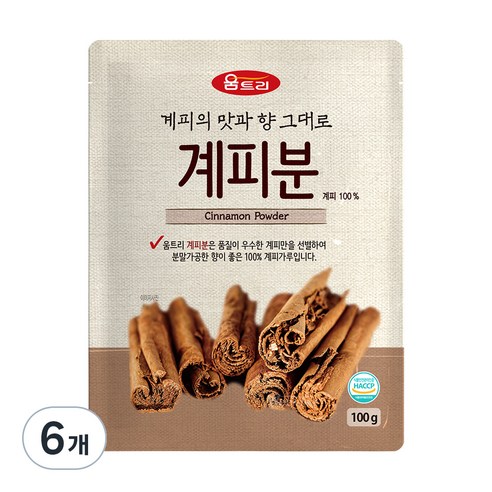 움트리 계피분, 100g, 6개