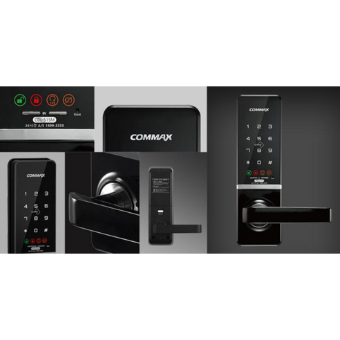 COMMAX 스마트 무타공 도어록 + 카드키 4p 세트 CDL-515M, 고객직접설치