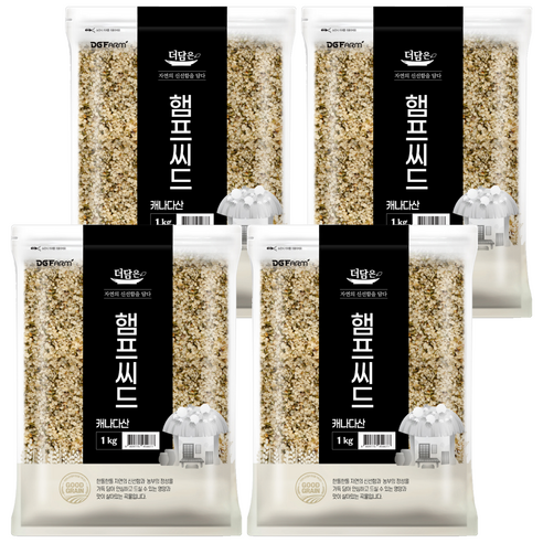 더담은 햄프씨드, 1kg, 4개