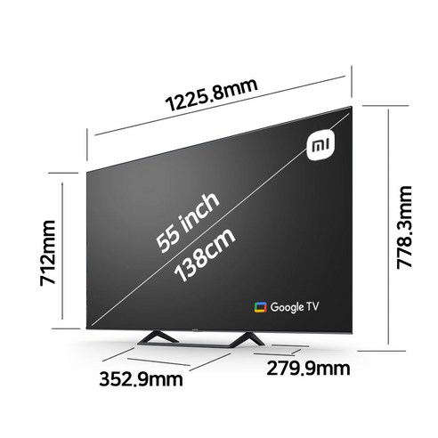 샤오미 4K UHD LED A Pro TV, 138cm(55인치), L55M8-A2KR, 스탠드형, 방문설치