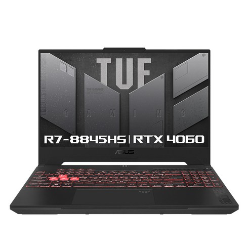 에이수스 2024 TUF 게이밍 A15 라이젠7 라이젠 8000 시리즈 지포스 RTX 4060, Mecha Gray, 1TB, 32GB, WIN11 Home, FA507UV-HQ095W