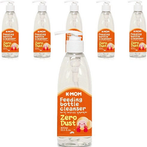 케이맘 제로더스트 액상 젖병세정제 퓨어레몬향, 400ml, 6개