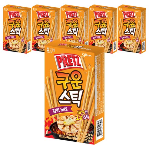 프리츠 갈릭버터 과자, 37g, 6개