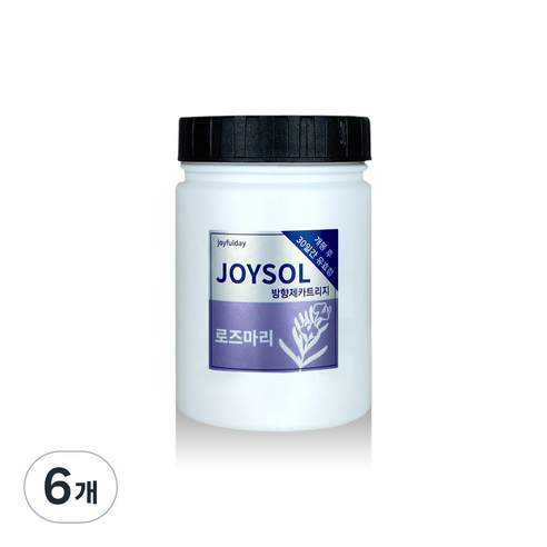 기분좋은날 방향제 카트리지 리필 로즈마리 소, 180g, 6개