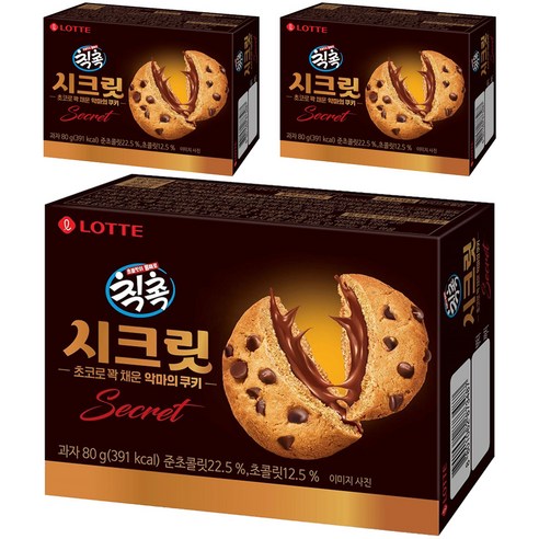 칙촉 시크릿, 80g, 3개
