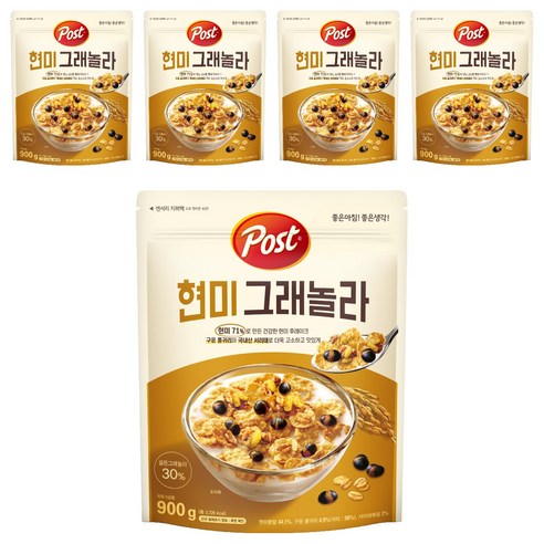 포스트 현미 그래놀라 시리얼, 900g, 5개