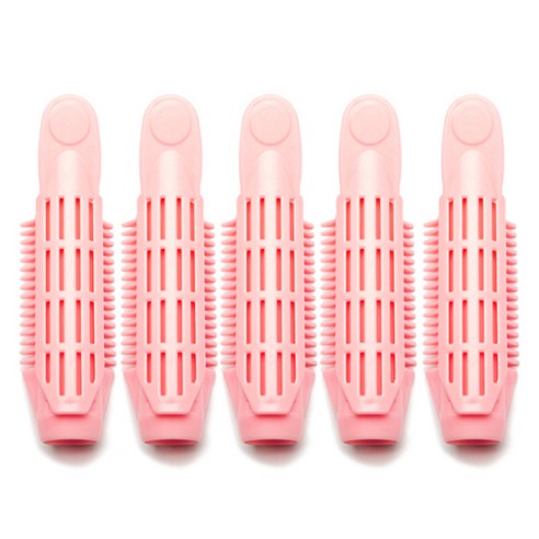 셀리본 헤어볼륨롤스타 뿌리 볼륨업 집게 5p, 1개, 핑크