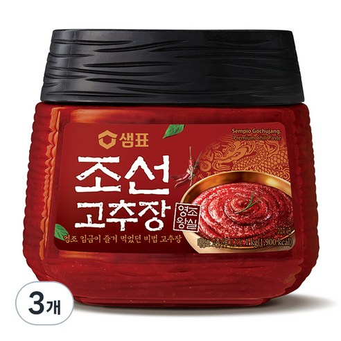 샘표 조선고추장, 1kg, 3개