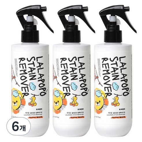 케이맘 랄라포포 유아용 얼룩제거제, 280ml, 6개