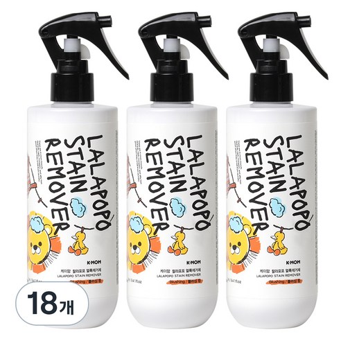 케이맘 랄라포포 유아용 얼룩제거제, 280ml, 18개