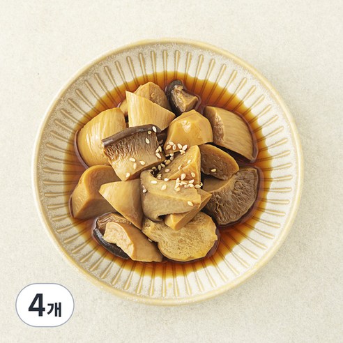 집반찬연구소 새송이 버섯조림, 140g, 4개